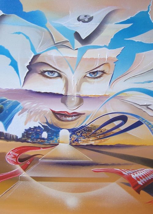 Ouvre moi ta Porte peinture originale de Thierry Mordant