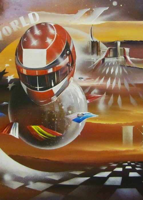 Le Cerveau, Acrylique de Thierry Mordant , format de 50 x 70 cm - 2002