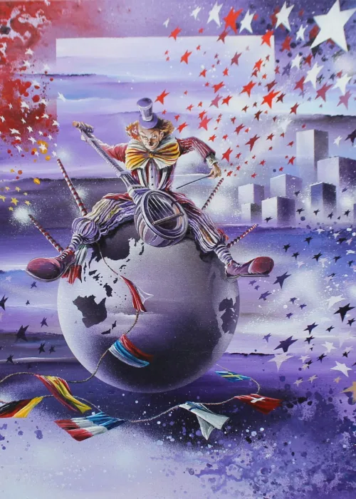 Planète Circus MC 2000 Acrylique de Thierry Mordant - 2000 