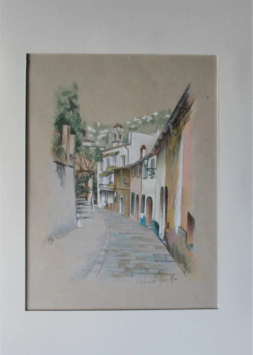 Rue Colorée Crayons de couleurs de Thierry Mordant - 60 x 40 cm - 1998