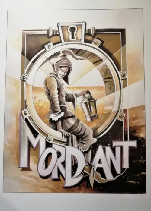 Affiche Mordant Beer, Blanche tirée à part, édité autour de la Bière Mordant en 2 versions 